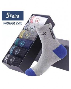 5 Pairs Apring And Fall Mens Sports Socks Summer Leisure Sweat