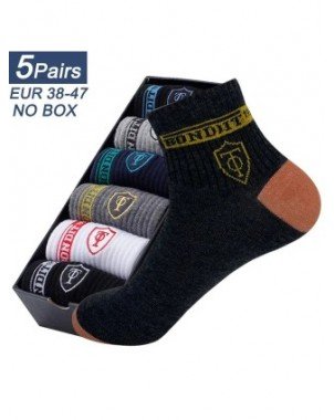 5 Pairs Apring And Fall Mens Sports Socks Summer Leisure Sweat