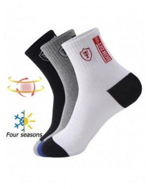 5 Pairs Apring And Fall Mens Sports Socks Summer Leisure Sweat