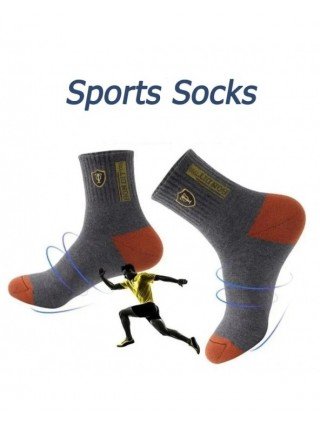 5 Pairs Apring And Fall Mens Sports Socks Summer Leisure Sweat