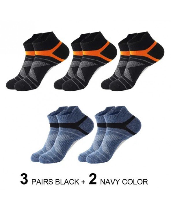 5 Pairs High Quality Socks Men Summer Outdoor Cotton Socks
