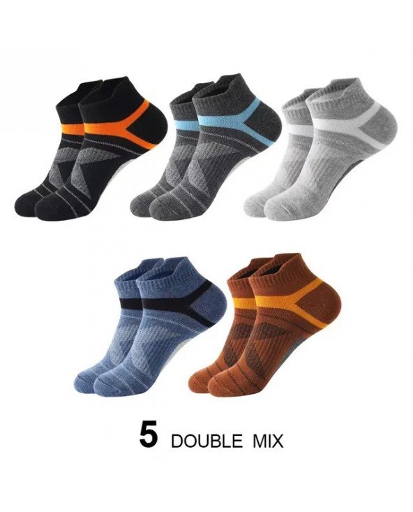 5 Pairs High Quality Socks Men Summer Outdoor Cotton Socks
