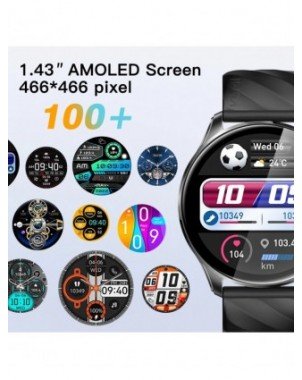 GW3 Pro Smartwatch 1.43" AMOLED HD ekranas 100 + išskirtinis