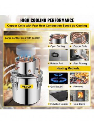 3 5 8 Gal Alcohol Distiller Machine Apparatus Beer Brewing