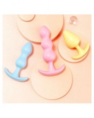 Soft Silicone Anal Plugs Anal Stimulator Trainer Sex Play Toy