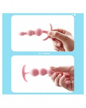 Soft Silicone Anal Plugs Anal Stimulator Trainer Sex Play Toy