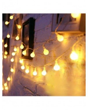 Christmas Decoration Snowflake Ball Cherry Moon String Lights
