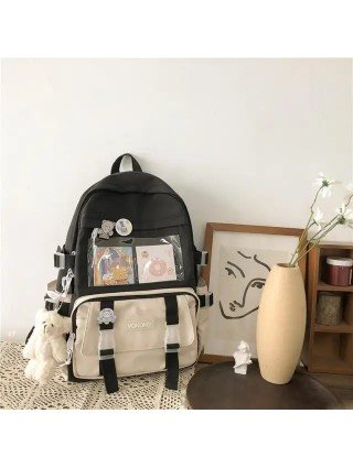 Women Waterproof School Bag For Teenager Girl Student Bookbag