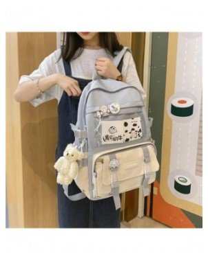 Women Waterproof School Bag For Teenager Girl Student Bookbag