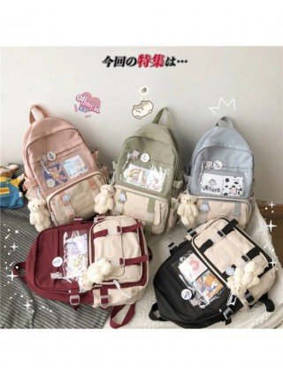 Women Waterproof School Bag For Teenager Girl Student Bookbag