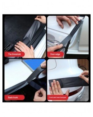 SEAMETAL 3D Carbon Fiber Sticker Car Threshold Protective Film