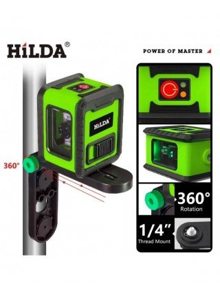 2 Lines Laser Level Green Beams Horizontal Vertical Cross Line