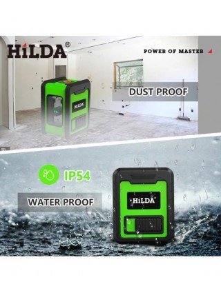 2 Lines Laser Level Green Beams Horizontal Vertical Cross Line
