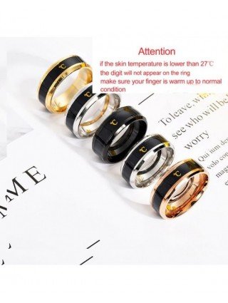 Temperature Ring Titanium Steel Mood Emotion Feeling