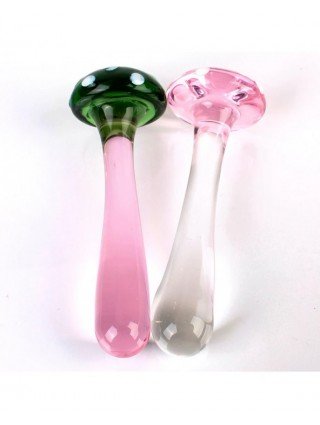 14 cm stikliniai dildo, skirti analiniam seksui porų Įrankiai