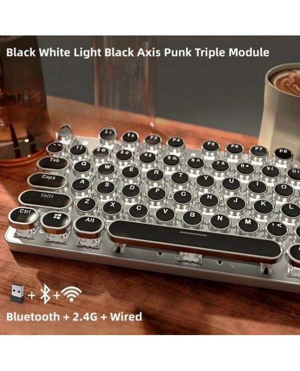 Wireless Bluetooth Real Mechanical Keyboard Mouse Set Gaming Wireless Bluetooth Real Mechanical Keyboard Mouse Set Gaming