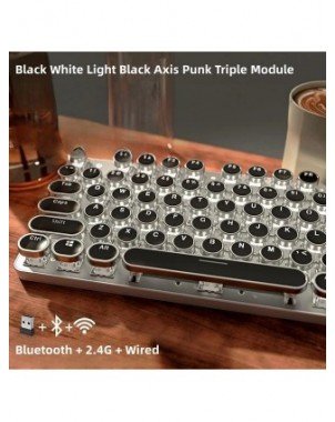 Wireless Bluetooth Real Mechanical Keyboard Mouse Set Gaming