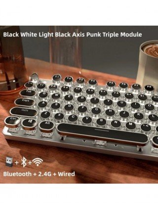 Wireless Bluetooth Real Mechanical Keyboard Mouse Set Gaming