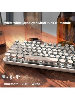 Wireless Bluetooth Real Mechanical Keyboard Mouse Set Gaming