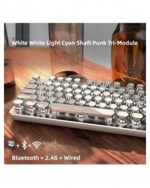 Wireless Bluetooth Real Mechanical Keyboard Mouse Set Gaming