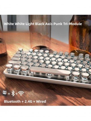 Wireless Bluetooth Real Mechanical Keyboard Mouse Set Gaming