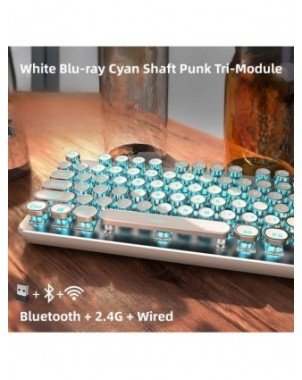 Wireless Bluetooth Real Mechanical Keyboard Mouse Set Gaming