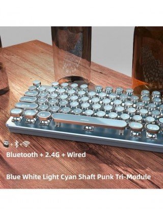 Wireless Bluetooth Real Mechanical Keyboard Mouse Set Gaming