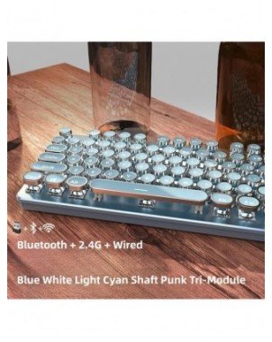 Wireless Bluetooth Real Mechanical Keyboard Mouse Set Gaming
