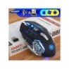 Įkraunama belaidė žaidimų kompiuterio tyli „Bluetooth“ pelė USB