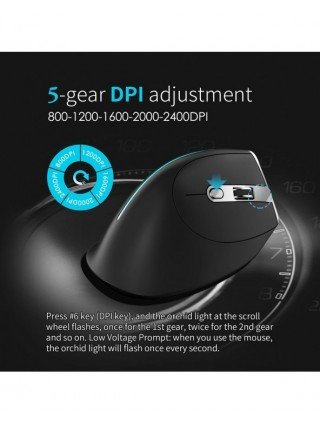 F-36 Ergonomic Vertical Mouse 2.4G+BT1+BT2 Wireless Right Left