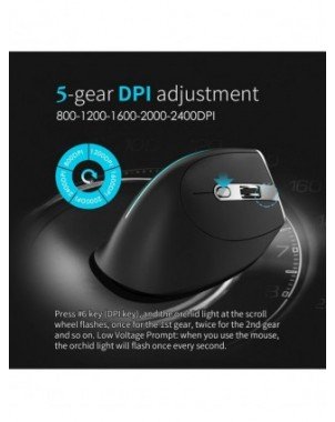 F-36 Ergonomic Vertical Mouse 2.4G+BT1+BT2 Wireless Right Left