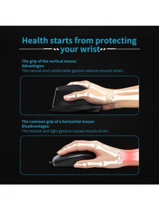 F-36 Ergonomic Vertical Mouse 2.4G+BT1+BT2 Wireless Right Left