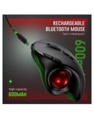„Bluetooth“ pelė įkraunama 2.4G USB belaidė pelė Ergonomiška