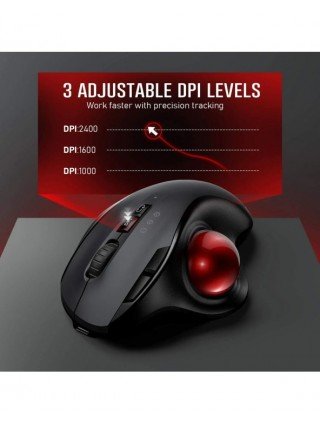 „Bluetooth“ pelė įkraunama 2.4G USB belaidė pelė Ergonomiška