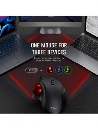 „Bluetooth“ pelė įkraunama 2.4G USB belaidė pelė Ergonomiška