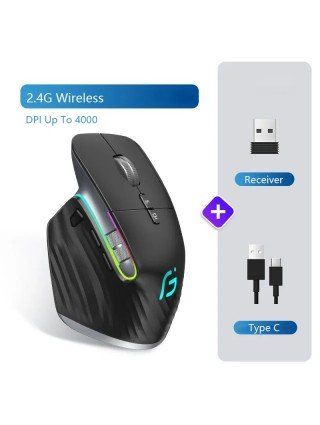 VT M10 kelių režimų „Bluetooth“ / 2.4G belaidė / laidinė pelė