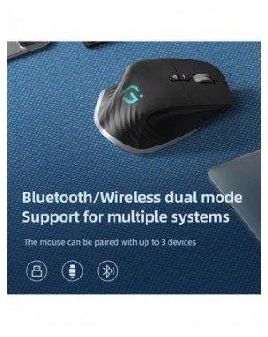 VT M10 kelių režimų „Bluetooth“ / 2.4G belaidė / laidinė pelė