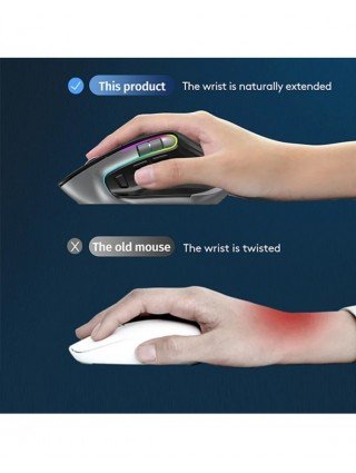 VT M10 kelių režimų „Bluetooth“ / 2.4G belaidė / laidinė pelė