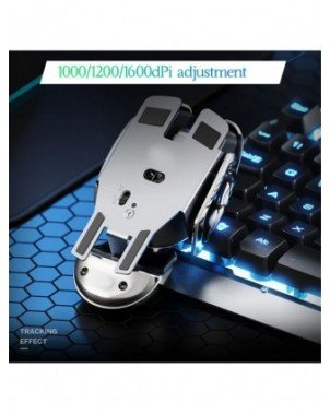 PX2 Metal 2 4G Rechargeable Wireless Mute 1600DPI Mouse 6