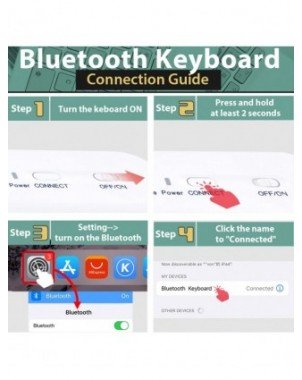 Mini Wireless Keyboard Bluetooth Keyboard For ipad Phone Tablet