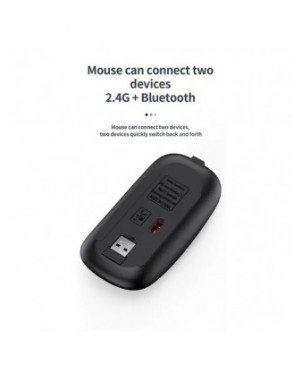 Slim Rechargeable Bluetooth Keyboard and Mouse Set for Laptop