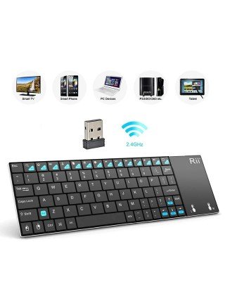 Russian Spanish English French Keyboard Wireless Rii K12+/i12+