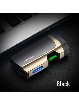 Green Laser Touch Double Arc Electronic Lighter Windproof Metal