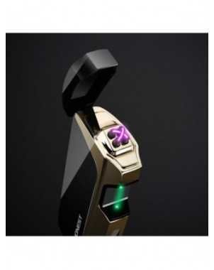 Green Laser Touch Double Arc Electronic Lighter Windproof Metal
