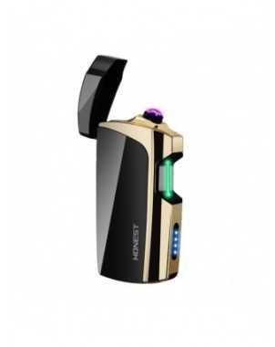 Green Laser Touch Double Arc Electronic Lighter Windproof Metal