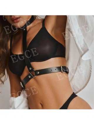 Women Body Harness Leather Lingerie Fetish Bdsm Bondage Sexy