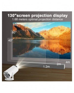 Transpeed Android 11 Projector 1280*720P 4K Wifi6 200ANSI