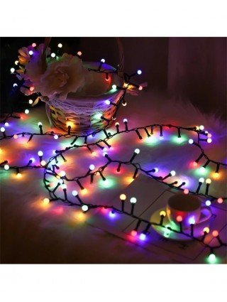 8 Modes Round Ball Garland Fairy Lights Outdoor Waterproof 10M