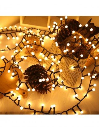 8 Modes Round Ball Garland Fairy Lights Outdoor Waterproof 10M