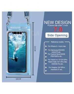 Vandeniui atsparus telefono dėklo maišelis skirtas iPhone 14 13